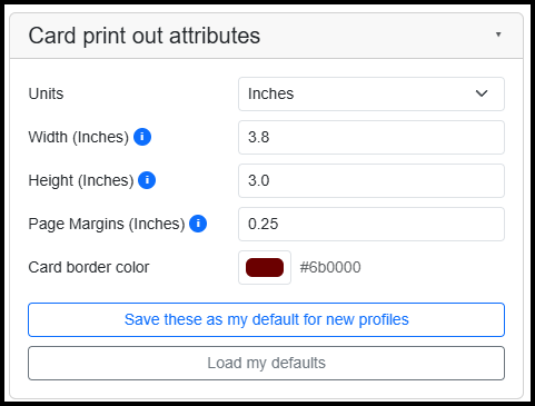Print out attributes